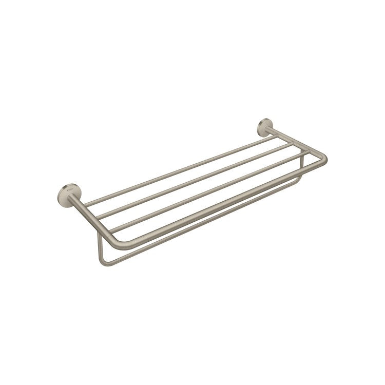 Towel Rack Universal Circular Brushed Nickel 24 Inch Metal 9-7/8 Inch Wall Mount - Image 1