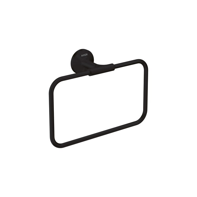 Towel Ring Universal Circular 9-7/8 Inch Closed Matte Black Metal 2-5/8 Inch - Image 1