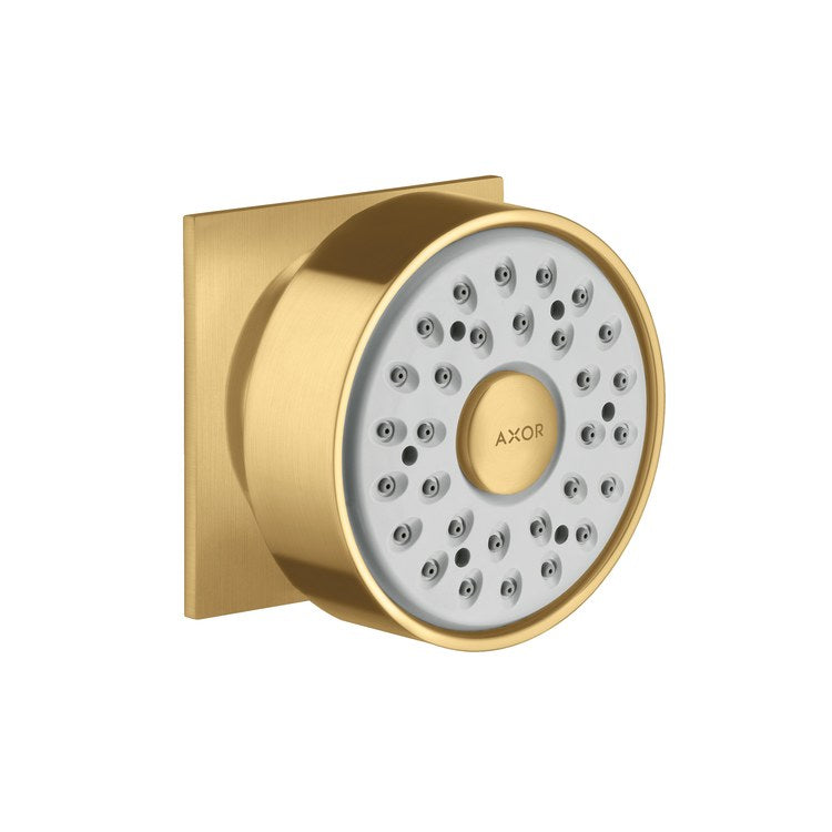 Body Spray Starck Brushed Gold Optic Round with Square Escutcheon 2-1/2 Inch 1 Function 2.5 Gallons per Minute 1/2 Inch NPT