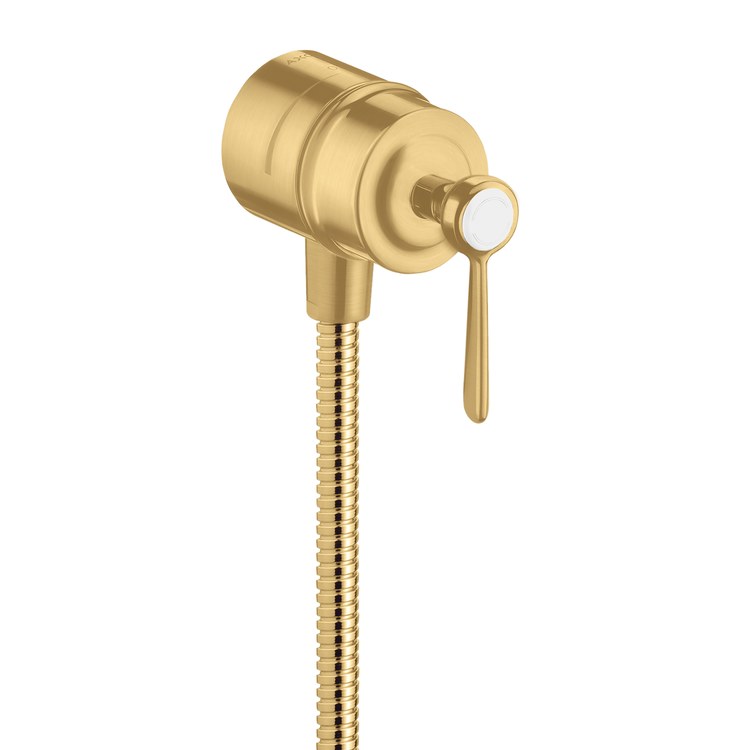 Wall Outlet Montreux with Check Valves and Volume Control Brushed Gold Optic Lever ADA - Image 1
