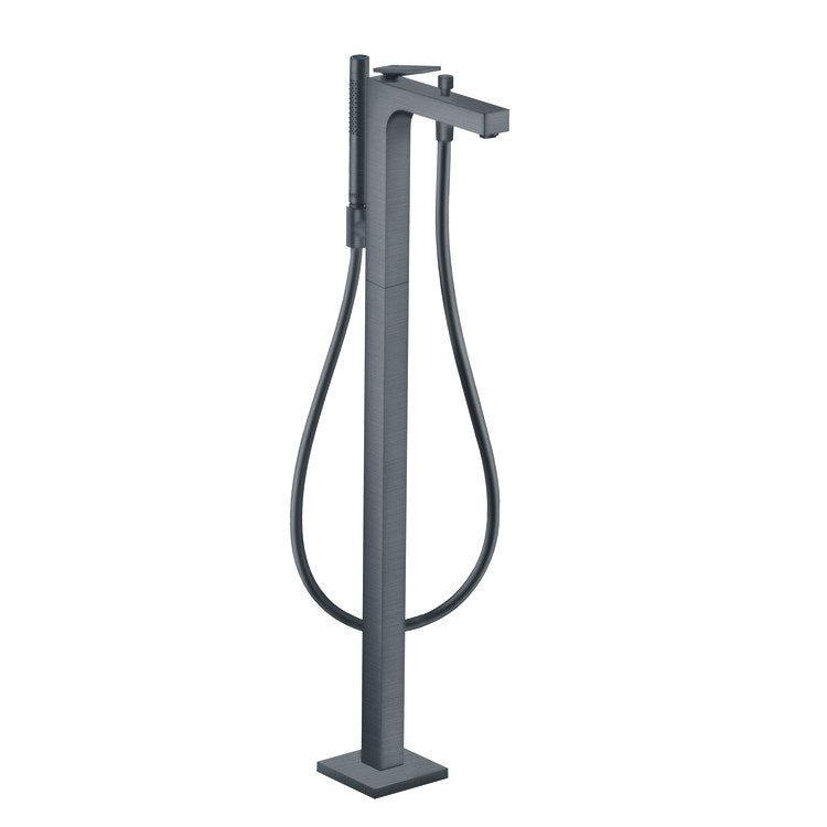 Tub Filler Trim Citterio Freestanding with Wand 1 Lever Brushed Black Chrome - Image 1