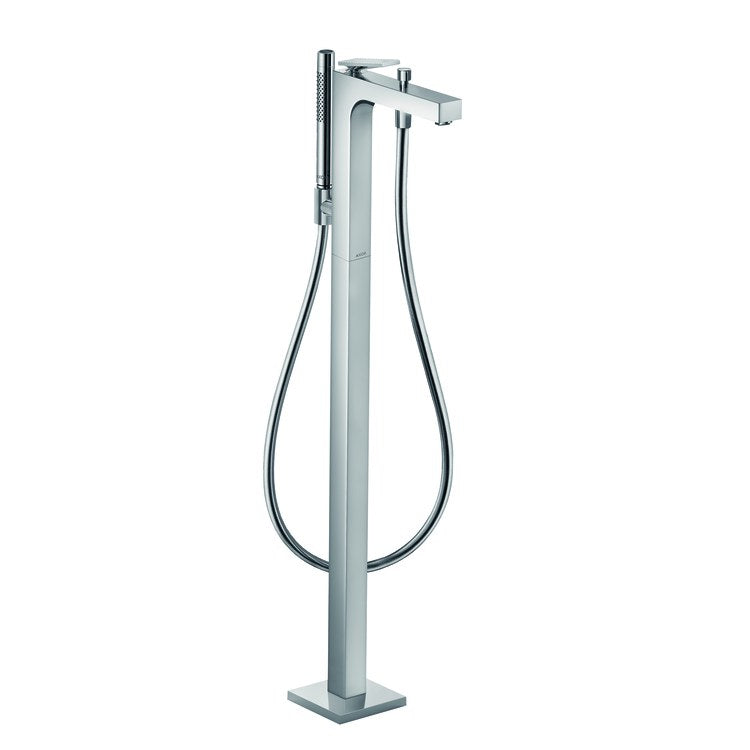 Tub Filler Trim Citterio Freestanding with Wand Rhombic Cut 1 Lever Chrome - Image 1