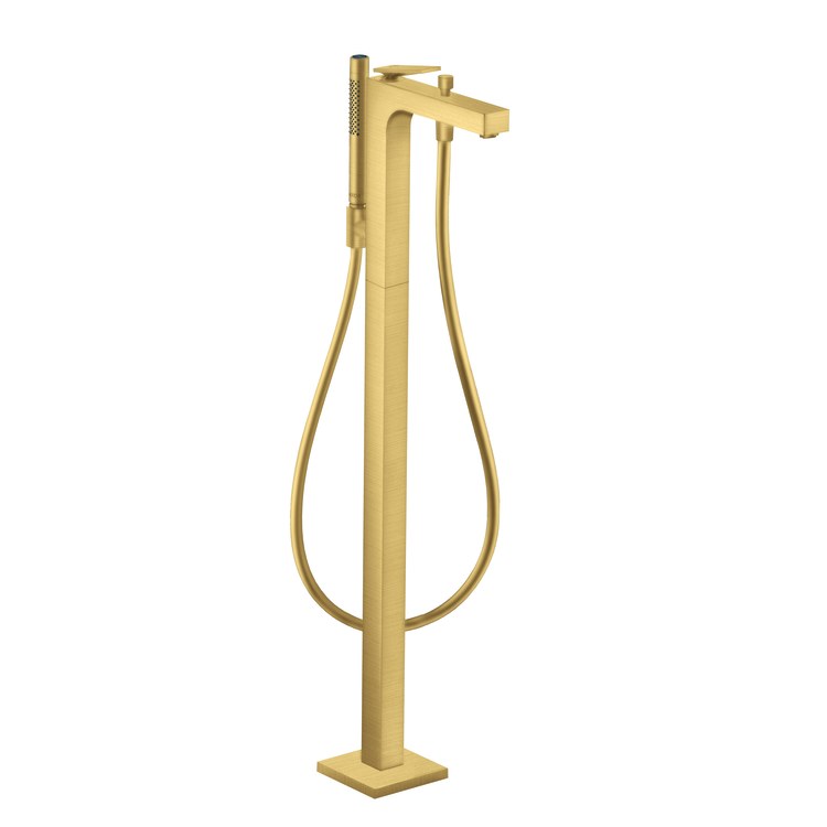 Tub Filler Trim Citterio Freestanding with Wand 1 Lever Brushed Gold Optic - Image 1