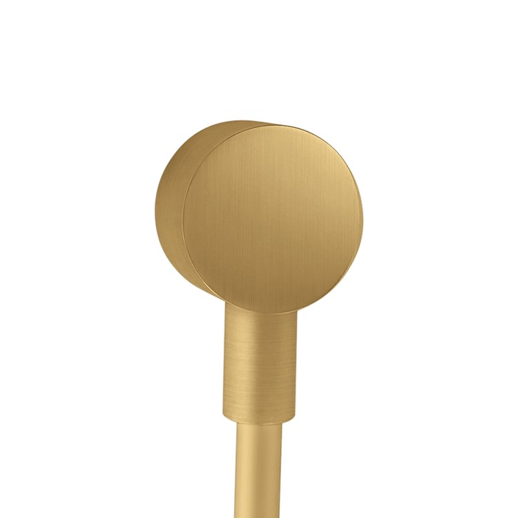 Wall Outlet ShowerSolutions with Check Valve Brushed Gold Optic - Image 1