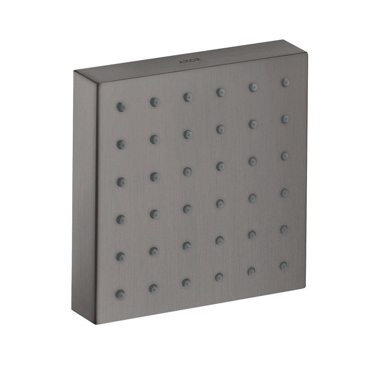 Body Spray ShowerSolutions Brushed Black Chrome Square Module 5 Inch 1 Function 1.5 Gallons per Minute 1/2 Inch NPT