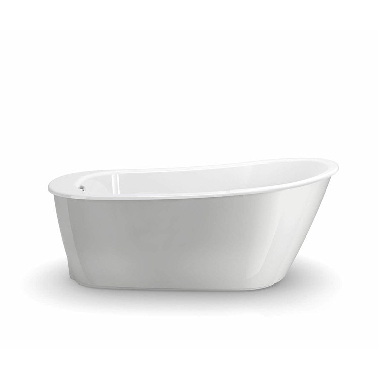 Freestanding Tub Sax 60 x 32 x 24-7/8 Inch 2 Piece Sterling Silver End Drain Oval - Image 2