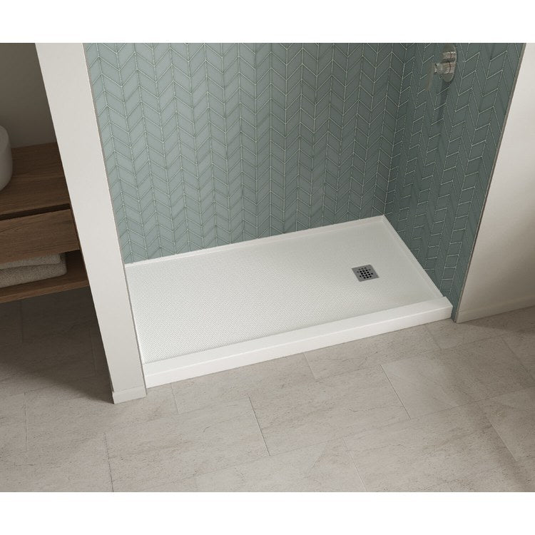 Shower Base B3X Alcove Stabili-T White 60 x 36 Inch Acrylic Center Drain - Image 2