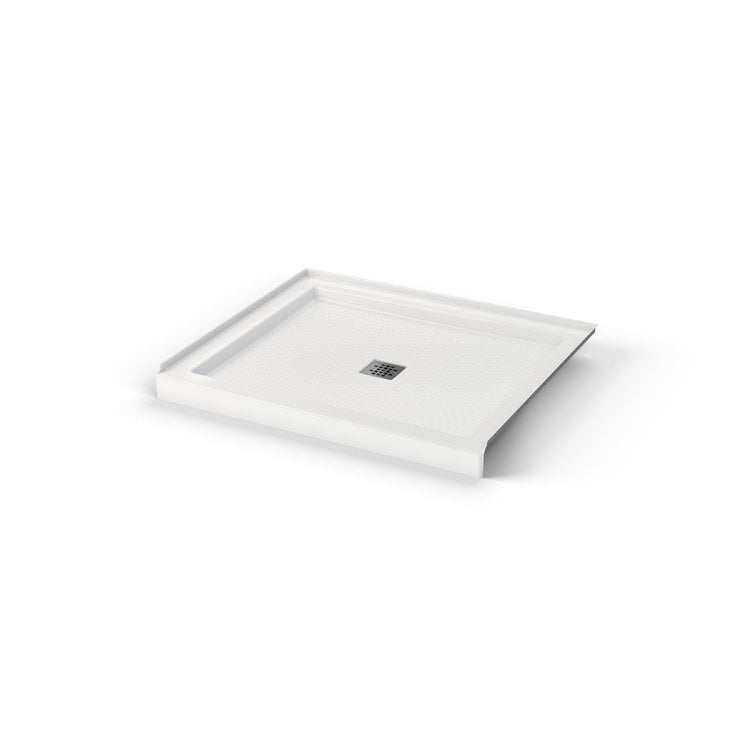 Shower Base B3 Alcove Stabili-T White 48 x 34 Inch Acrylic Square Center Drain - Image 3