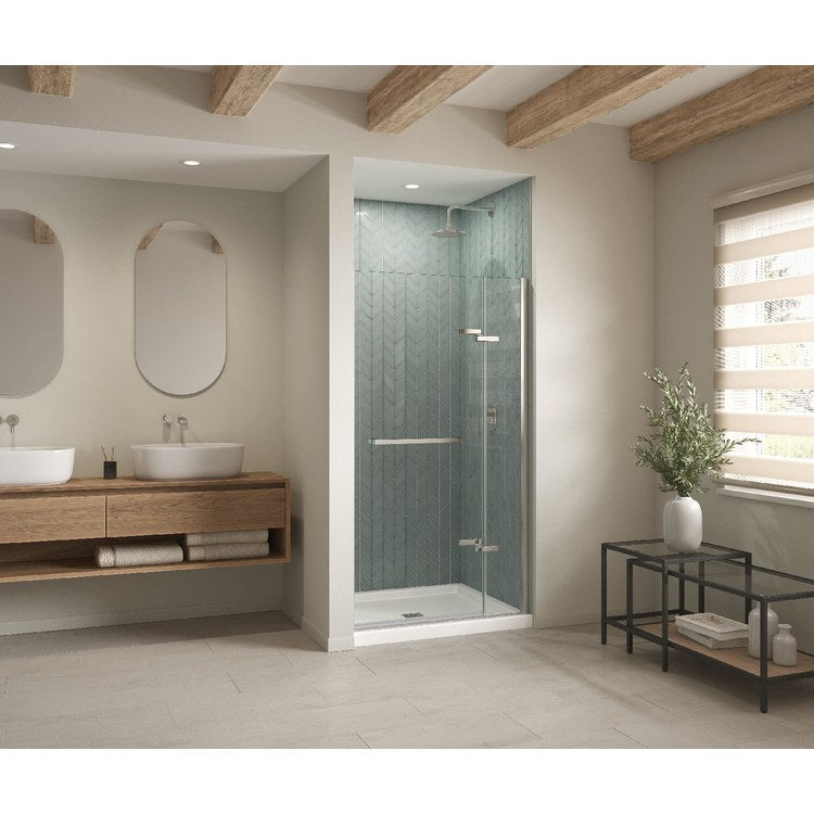 Shower Base B3 Alcove Stabili-T White 48 x 34 Inch Acrylic Square Center Drain - Image 1