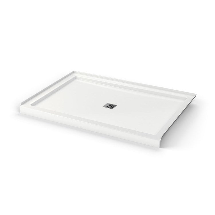 Shower Base B3 Alcove White 60 x 42 Inch Acrylic Square Center Drain - Image 3