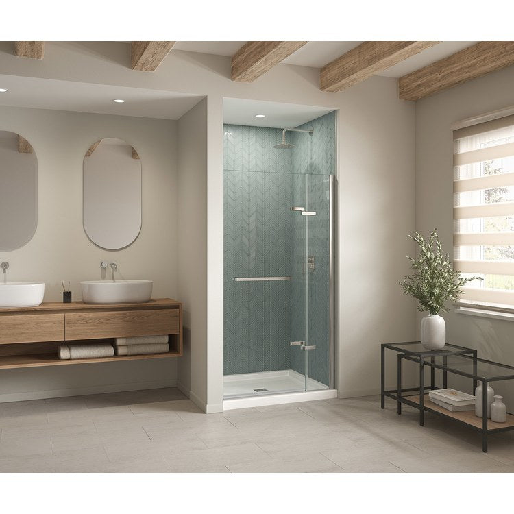Shower Base B3 Alcove White 42 x 36 Inch Acrylic Center Drain - Image 1