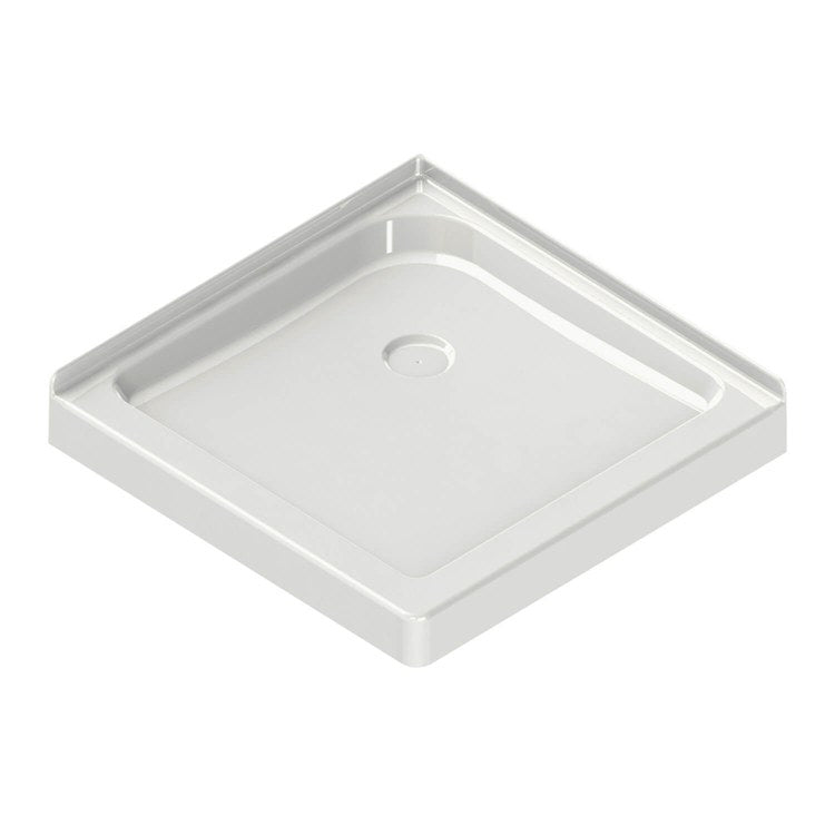 Shower Base Square Corner Left or Right White 32 x 32 Inch Acrylic Corner Drain - Image 3