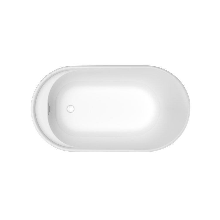 Freestanding Tub Finlay 58 x 32 x 27-3/4 Inch 2 Piece White End Drain Oval - Image 3