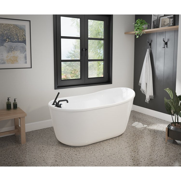 Freestanding Tub Finlay 58 x 32 x 27-3/4 Inch 2 Piece White End Drain Oval - Image 1