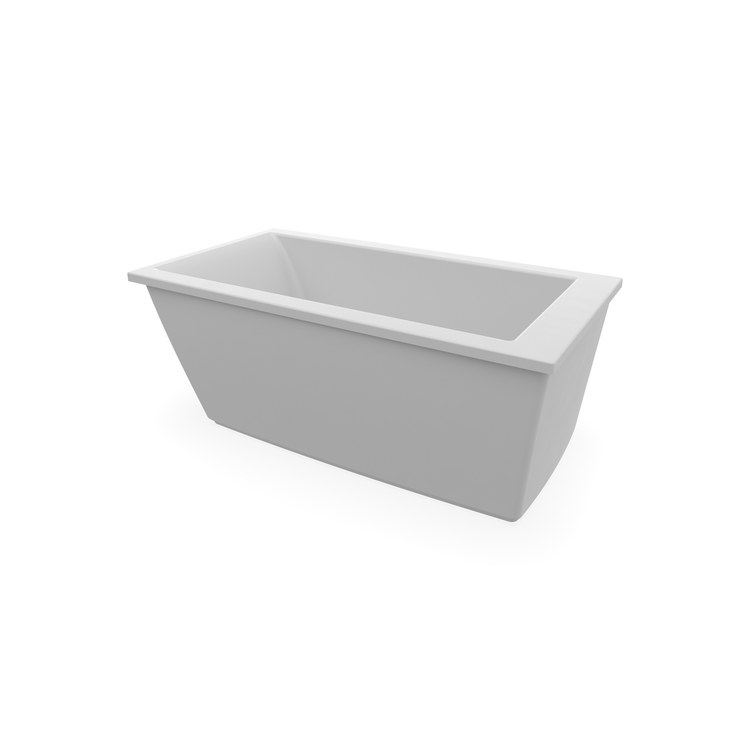 Freestanding Tub Elinor 60 x 32 x 23 Inch 2 Piece Sterling Silver End Drain Rectangle - Image 3