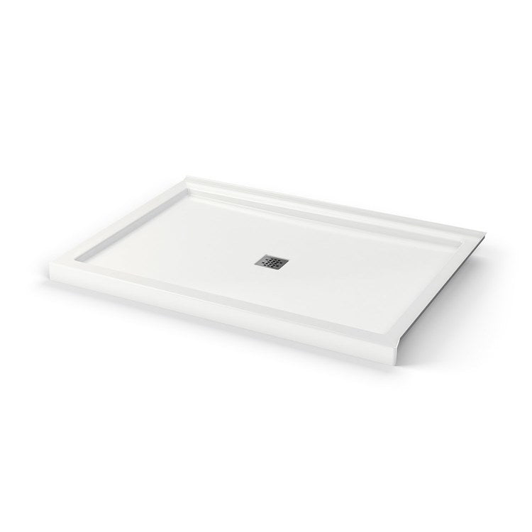 Shower Base B3 Corner Right White 60 x 42 Inch Acrylic Square Center Drain - Image 3