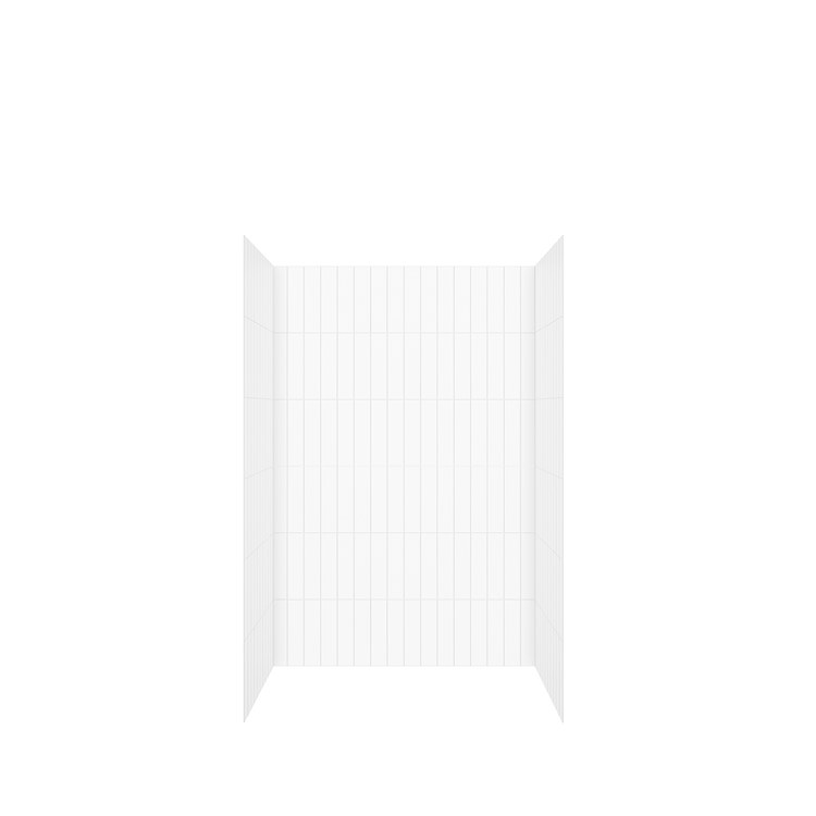Wall Kit Versaline Alcove Vertical 48 Inch Solid Surface White 48 Inch - Image 1