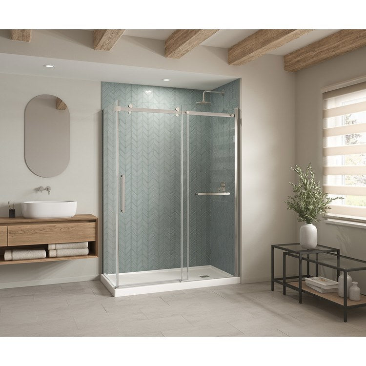 Shower Base B3X Corner Right Stabili-T White 60 x 32 Inch Acrylic Right Drain - Image 1