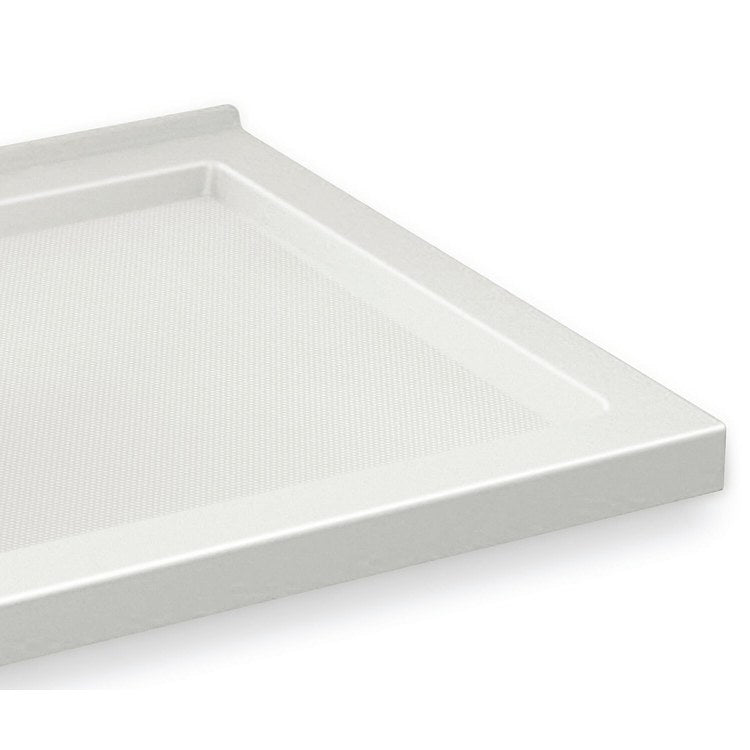 Shower Base B3 Corner Left Stabili-T White 60 x 34 Inch Acrylic Round Center Drain - Image 3