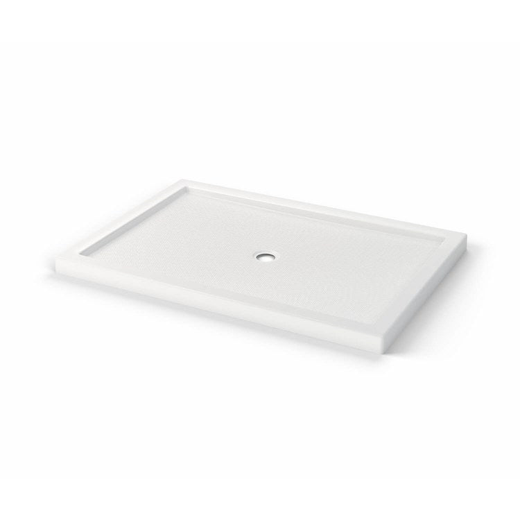 Shower Base B3 Corner Right Stabili-T White 60 x 42 Inch Acrylic Round Center Drain - Image 3