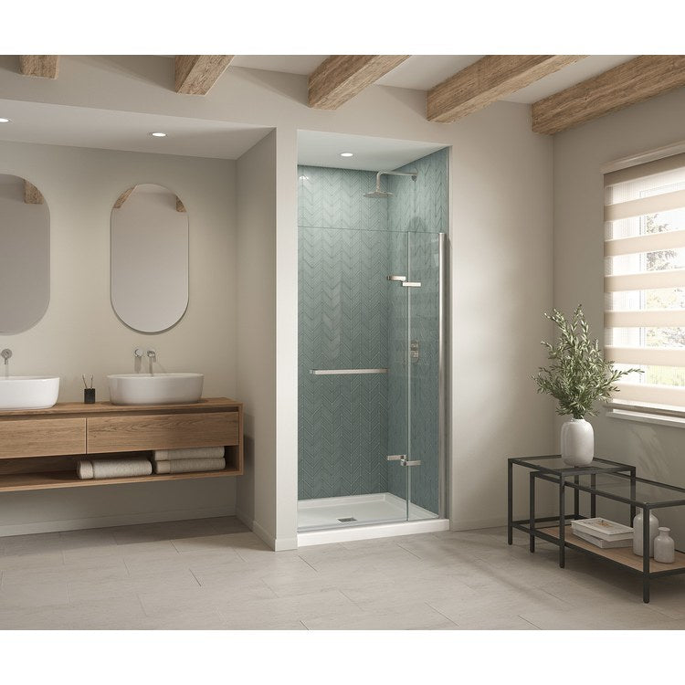 Shower Base B3 Alcove Stabili-T White 42 x 36 Inch Acrylic Square Center Drain - Image 1