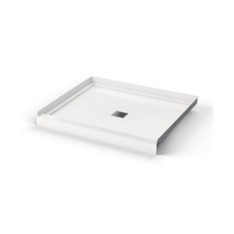 Shower Base B3X Alcove White 42 x 36 Inch Acrylic Center Drain - Image 3