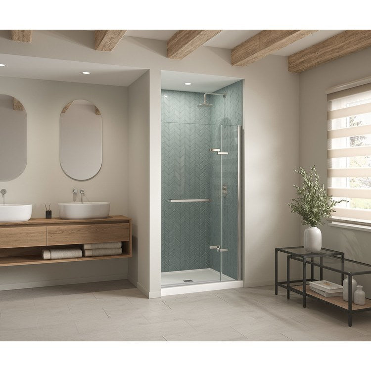 Shower Base B3X Alcove White 42 x 36 Inch Acrylic Center Drain - Image 1