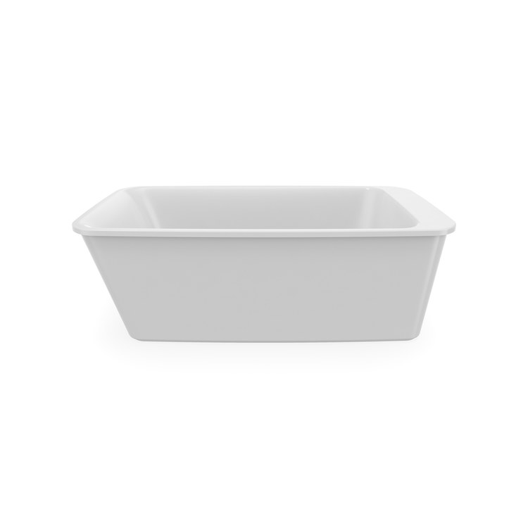 Freestanding Tub Lounge 64 x 34 Inch 2 Piece Sterling Silver End Rectangle - Image 2