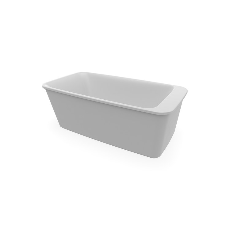 Freestanding Tub Lounge 64 x 34 Inch 2 Piece Sterling Silver End Rectangle - Image 3