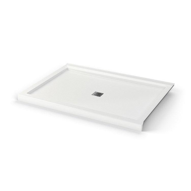 Shower Base B3 Corner Right Stabili-T White 60 x 42 Inch Acrylic Square Center Drain - Image 3