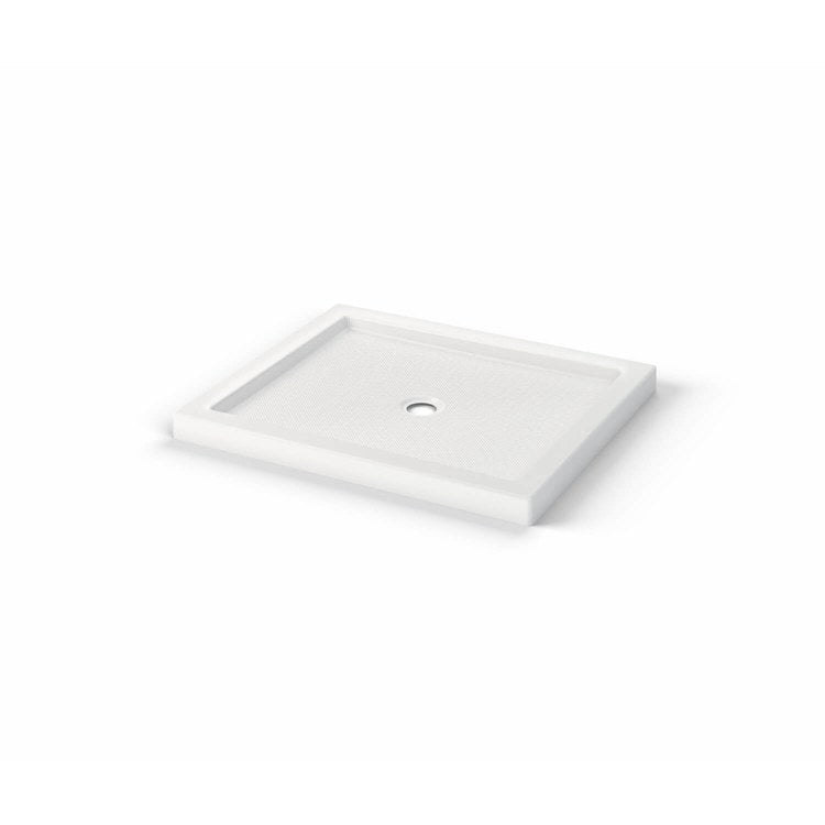 Shower Base B3 Corner Right Stabili-T White 42 x 36 Inch Acrylic Round Center Drain - Image 3