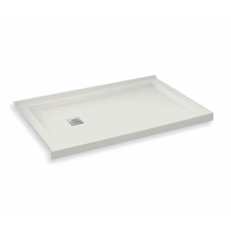 Shower Base B3 Corner Left White 60 x 32 Inch Acrylic Square Left Drain - Image 2