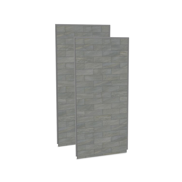 Shower Wall Utile 2 Piece Corner Organik 36 x 1-1/8 x 80 Inch Clay Composite for Direct to Stud 36x1-1/8x80 Inch - Image 2