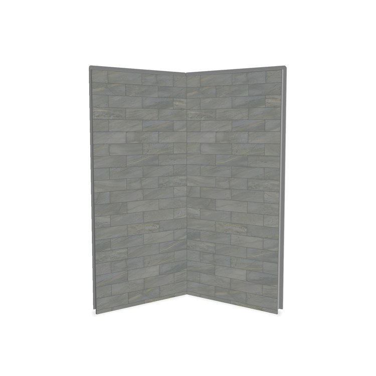 Shower Wall Utile 2 Piece Corner Organik 36 x 1-1/8 x 80 Inch Clay Composite for Direct to Stud 36x1-1/8x80 Inch - Image 1
