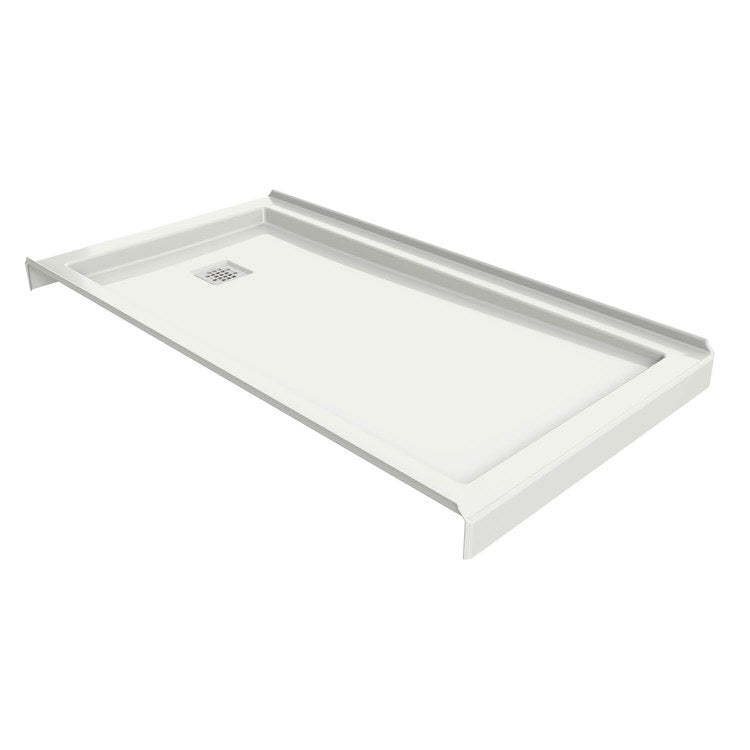 Shower Base B3 Tunnel White 60 x 36 Inch Acrylic Square Center Drain - Image 2