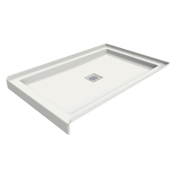 Shower Base B3 Alcove Deep White 48 x 34 Inch Acrylic Square Center Drain - Image 2