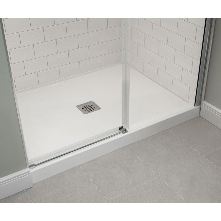 Shower Base B3X Alcove Stabili-T White 48 x 36 Inch Acrylic Center Drain - Image 2