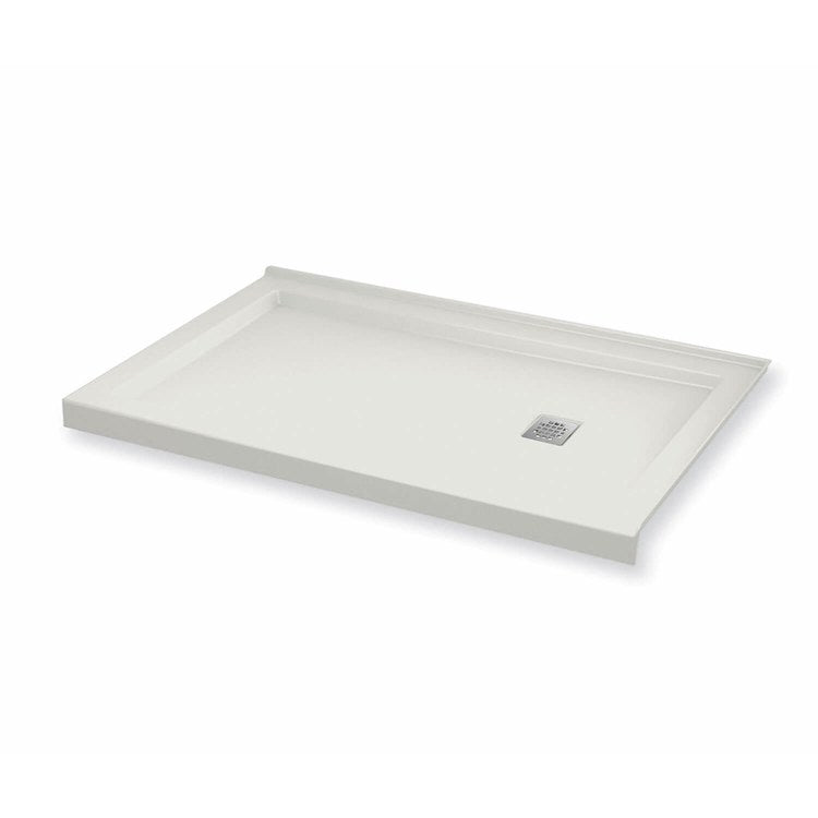 Shower Base B3 Corner Right White 60 x 34 Inch Acrylic Square Right Drain - Image 2
