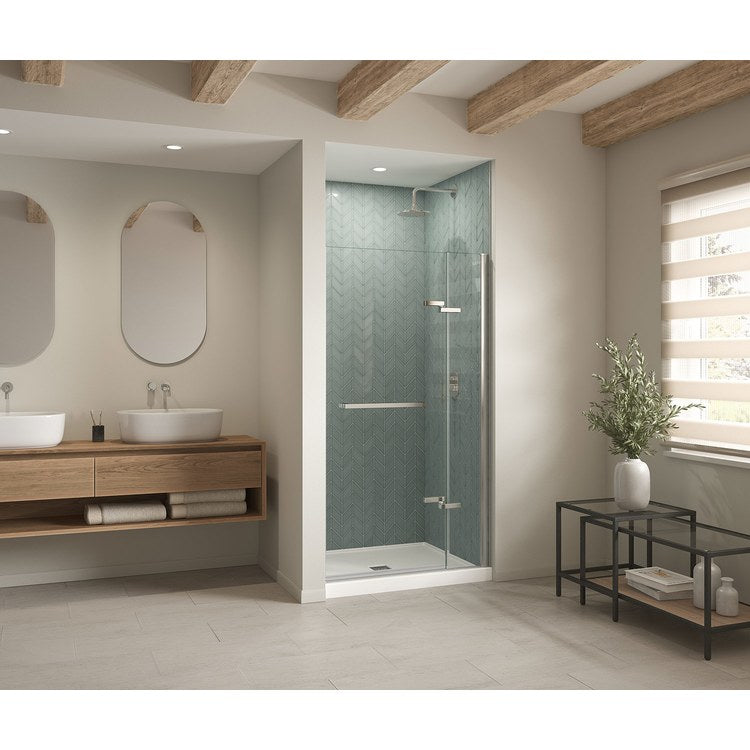 Shower Base B3X Alcove Stabili-T White 42 x 36 Inch Acrylic Center Drain - Image 1