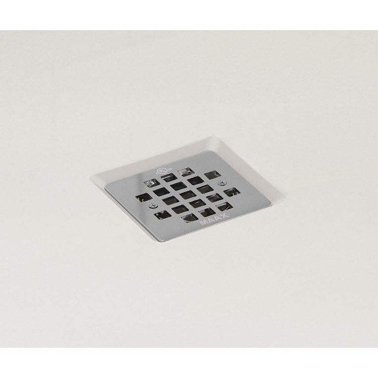 Shower Base B3 Alcove Deep White 60 x 30 Inch Acrylic Square Rear Drain - Image 3