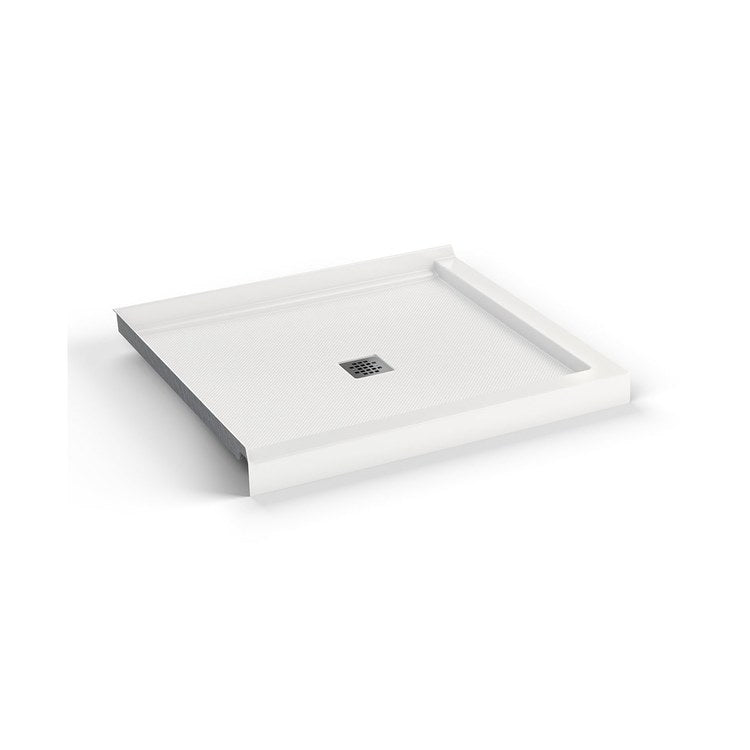 Shower Base B3X Corner Left Stabili-T White 42 x 36 Inch Acrylic Center Drain - Image 3