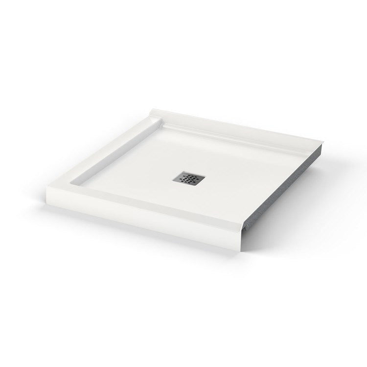 Shower Base B3X Corner Left or Right White 36 x 36 Inch Acrylic Center Drain - Image 3