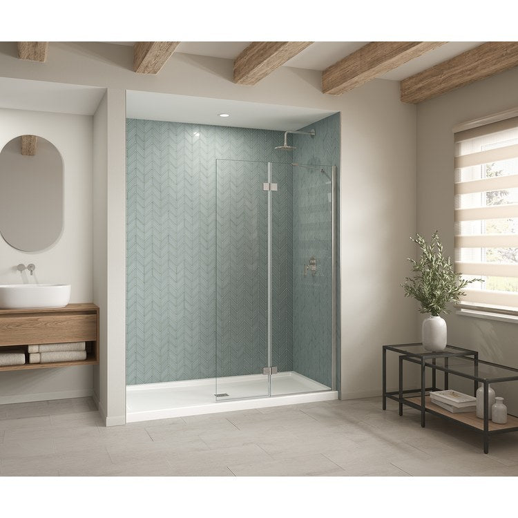 Shower Base B3 Alcove White 72 x 36 Inch Acrylic Square Center Drain - Image 1