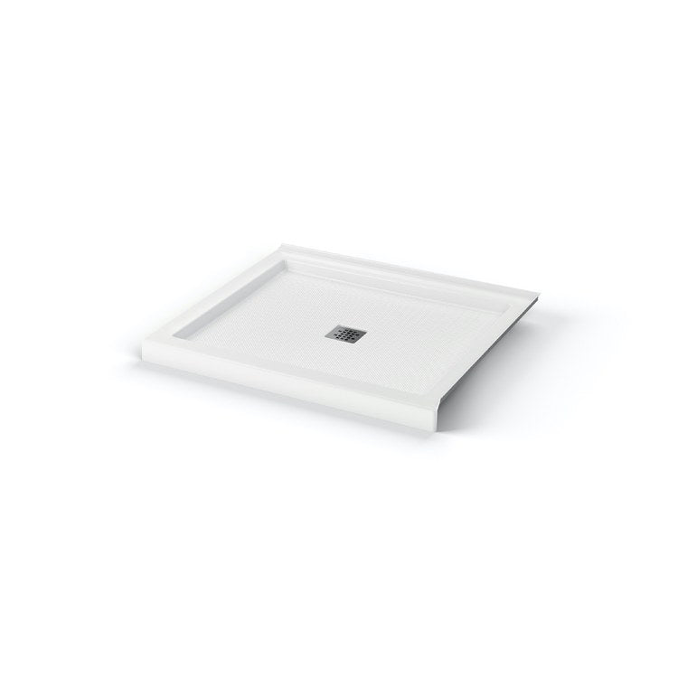 Shower Base B3 Corner Right Stabili-T White 48 x 32 Inch Acrylic Square Center Drain - Image 3