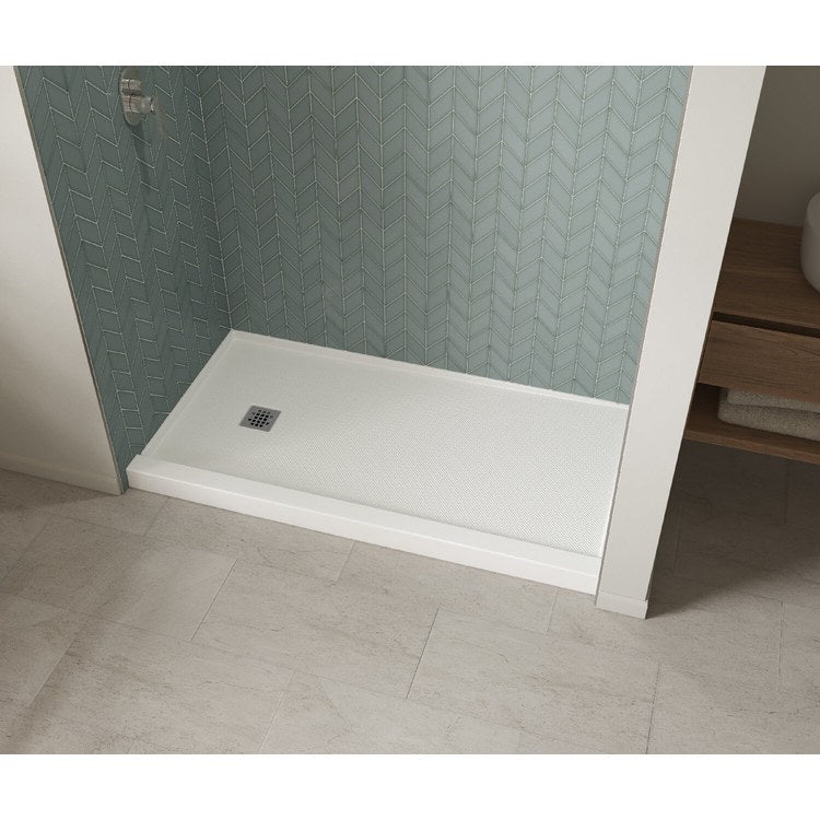 Shower Base B3X Alcove Stabili-T White 60 x 32 Inch Acrylic Left Drain - Image 2