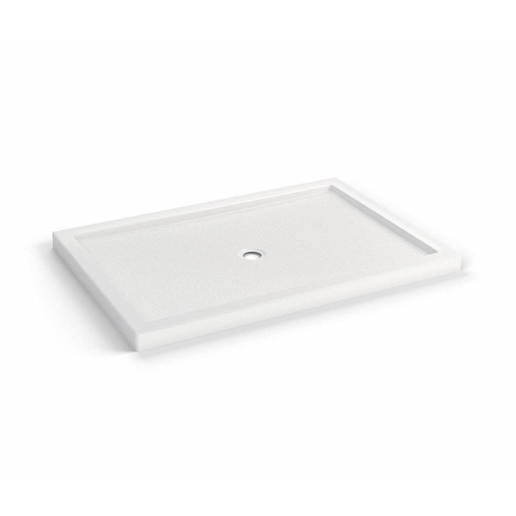 Shower Base B3 Corner Left Stabili-T White 60 x 42 Inch Acrylic Round Center Drain - Image 3