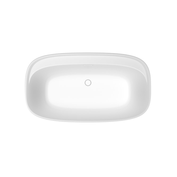 Freestanding Tub Fontana 58 x 32 x 23 Inch 2 Piece White Center Drain Rectangle - Image 3