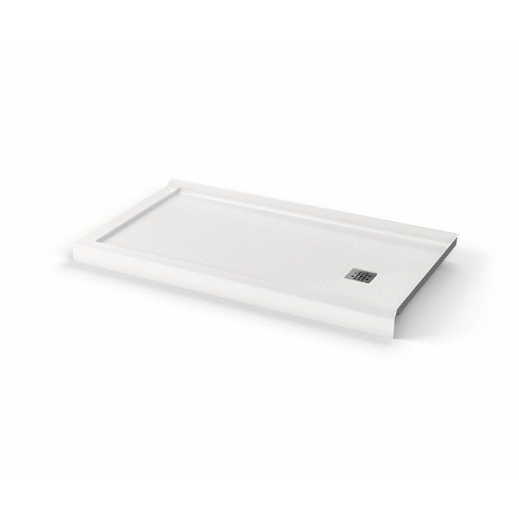 Shower Base B3 Corner Right Stabili-T White 60 x 34 Inch Acrylic Square Right Drain - Image 3