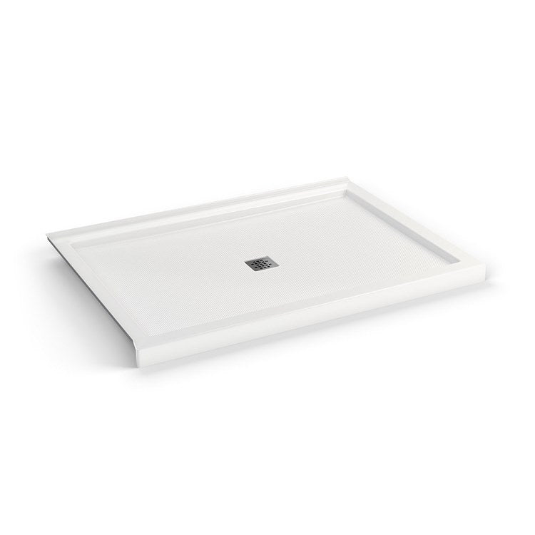 Shower Base B3 Corner Left Stabili-T White 60 x 42 Inch Acrylic Square Center Drain - Image 3