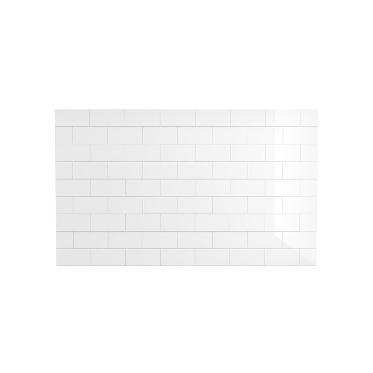 Wall Kit Versaline Alcove Subway 48 Inch Solid Surface White 4 Piece Wall Set 48 Inch - Image 3